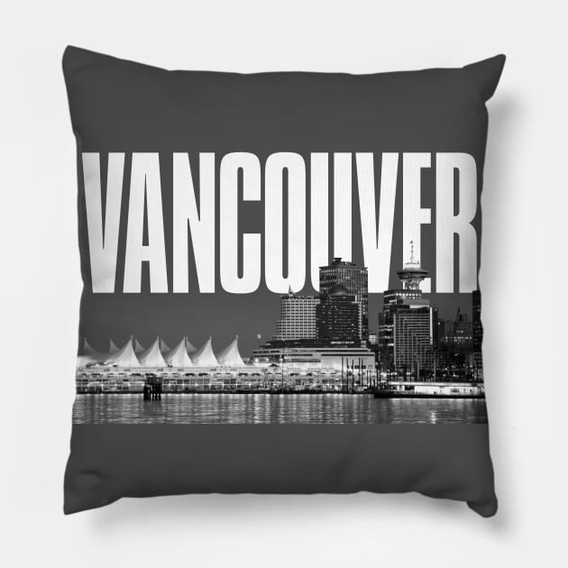 Vancouver Cityscape Pillow by PLAYDIGITAL2020