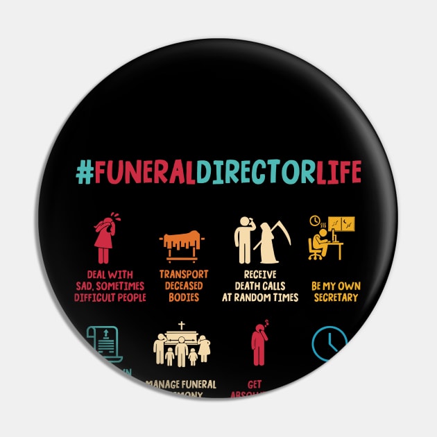 Funeral Directors Life Vintage Pin by justintaylor26