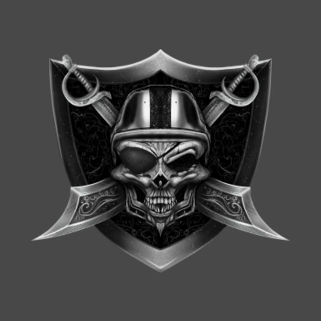 raider skull raiders t shirt teepublic