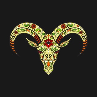 Water buffalo Calavera dark green T-Shirt