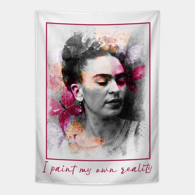 FRIDA KAHLO Mexican Feminist portrait Tapestry by GalleryArtField