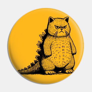 Catzilla (pocket print) Pin