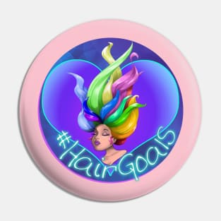 #HairGoals Pin