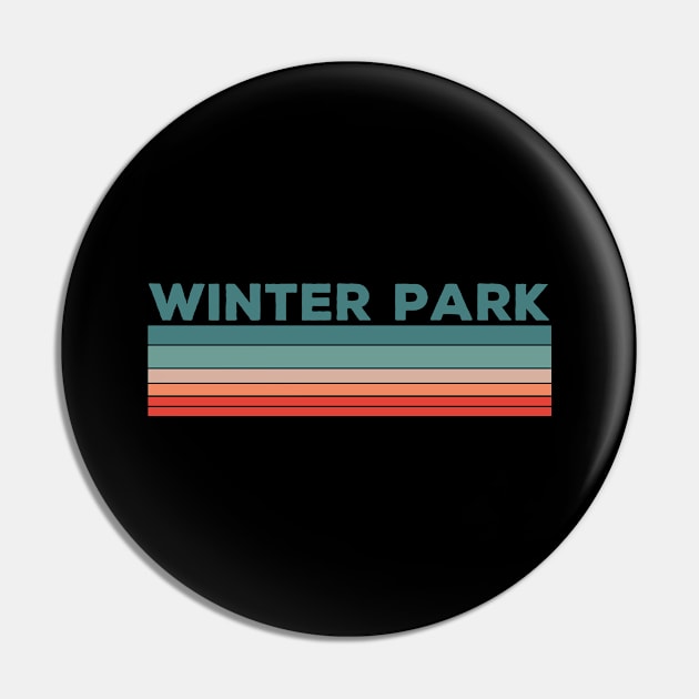 Winter Park Colorado Retro Vintage 70s 80s Design Pin by Happy as I travel