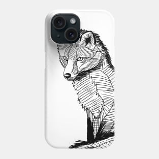 Sketch Fox Phone Case