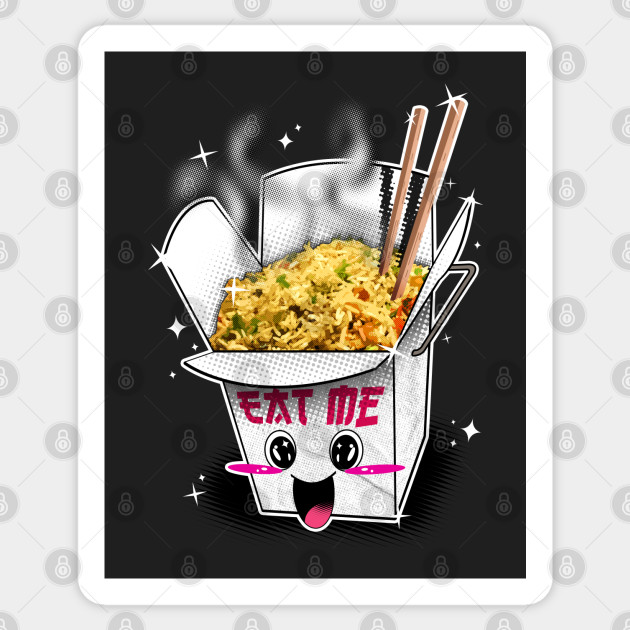 Cute Kawaii Fried Rice Kawaii Food Sticker Teepublic