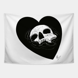 Drowning Skull Tapestry