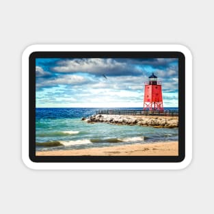 “Charlevoix South Pier Lighthouse” Magnet