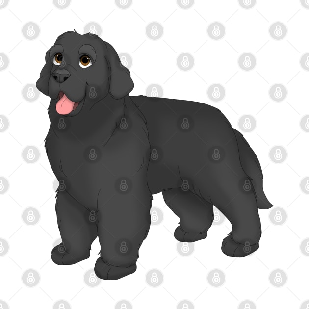 Black Newfoundland Dog by millersye