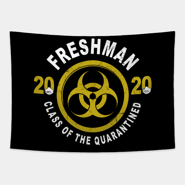 Freshman 2020 Class Of The Quarantined Graduation Tapestry by KiraT