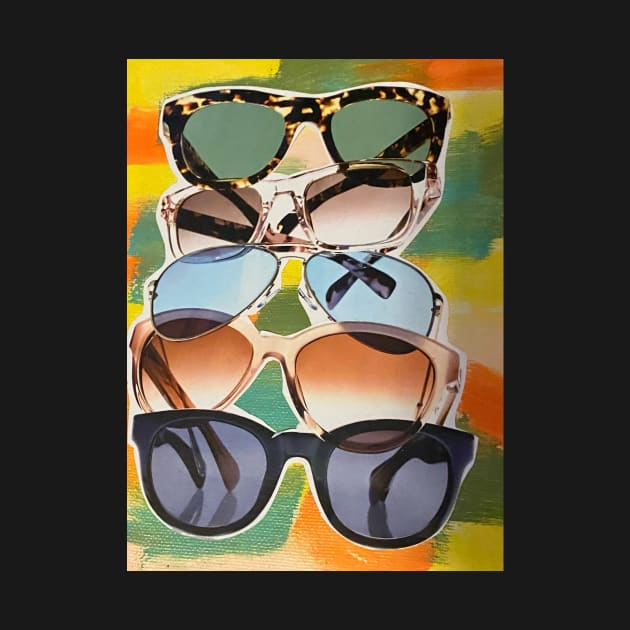 Sunglass Art Collage by courtneylgraben