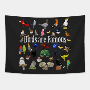 Birds are Famous Tapestry