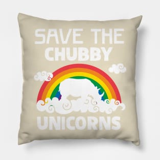 Save the Chubby Unicorn Pillow