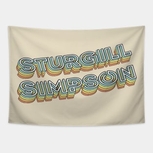 Sturgill Simpson Retro Typography Faded Style Tapestry