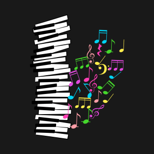 music notes piano T-Shirt