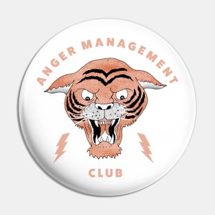 Anger Management Club Tiger Pin