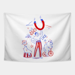 Good Luck, vintage circus ring Tapestry