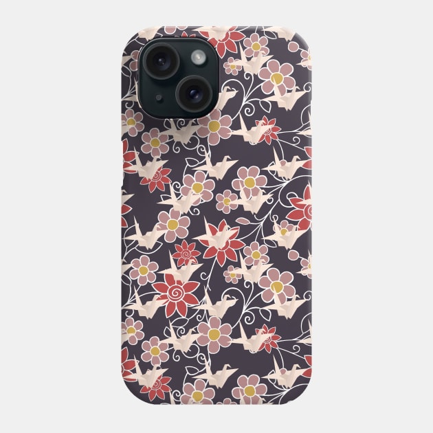 Origami crane pattern Phone Case by ArtStyleAlice