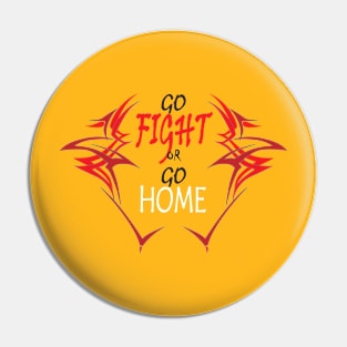 vector design - go fight Pin