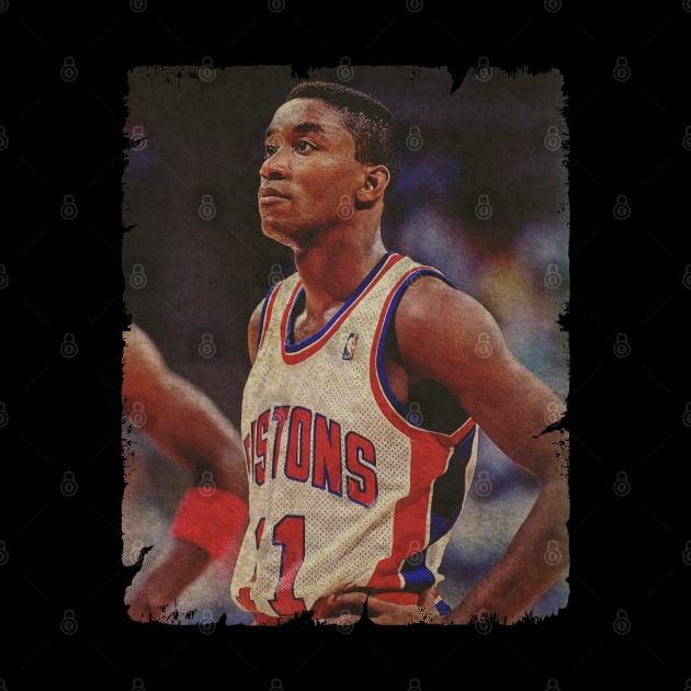 Isiah Thomas in Pistons by Wendyshopart