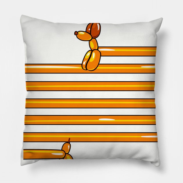 balloon dog Pillow by masslos