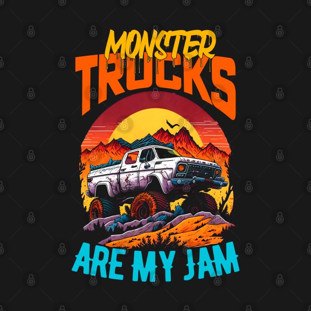 Monster Truck are my Jam Funny by T-shirt US