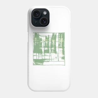 Liminal Space in Pistachio Abstraction and white background Phone Case