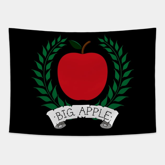 Big Apple New York Old School Tattoo Tapestry by BlackRavenOath