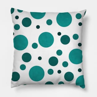 green dots Pillow