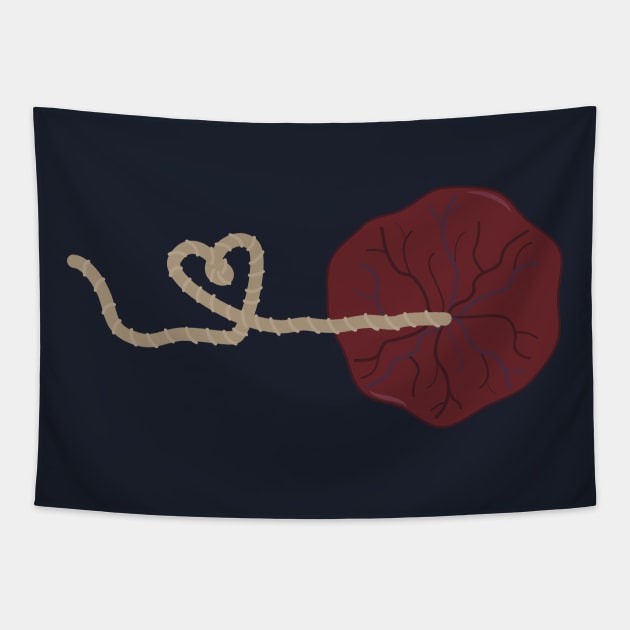 Placenta Heart Tapestry by midwifesmarket