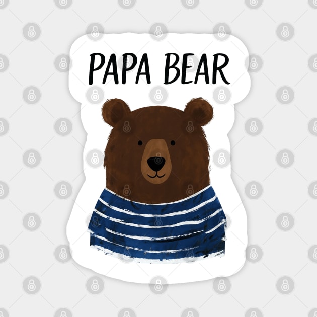 Cute Bear Design for Father's Day Magnet by TurnEffect