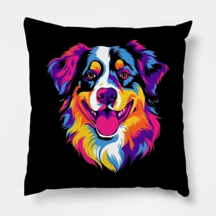 Australian Shepherd Smiling Pillow