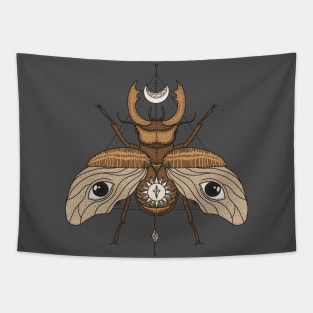 Colorfull  Beetle Illustration Tapestry