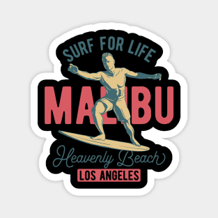 Surf For Life Malibu Magnet