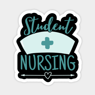 Pastel Nurse Students Nursing Green Magnet