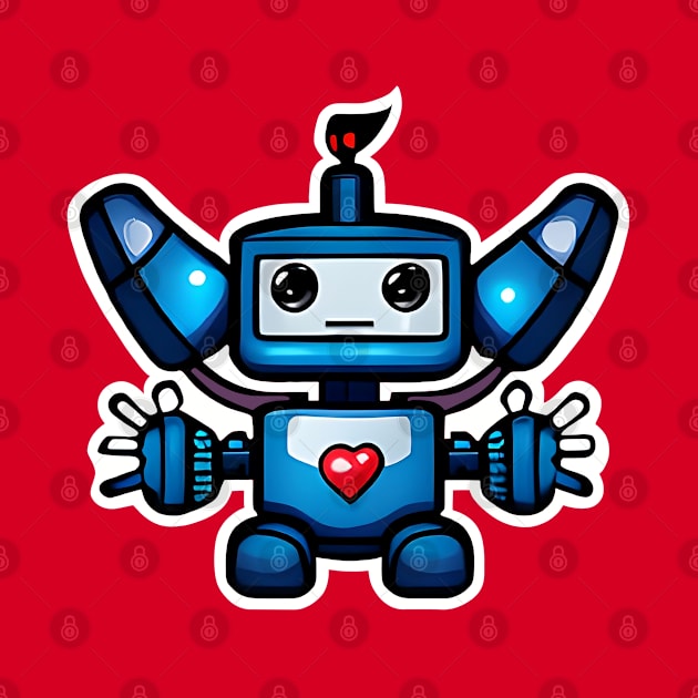 Robo Looking For A Heart & Love by Art by Nabes