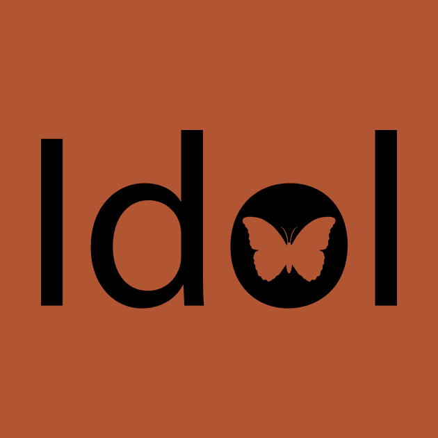 Idol typographic artwork by D1FF3R3NT