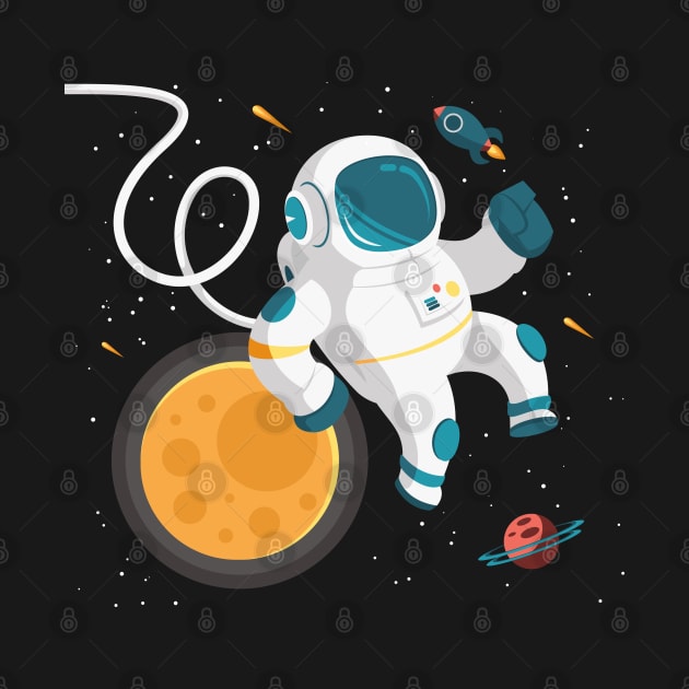 Astronaut In Space by Mako Design 