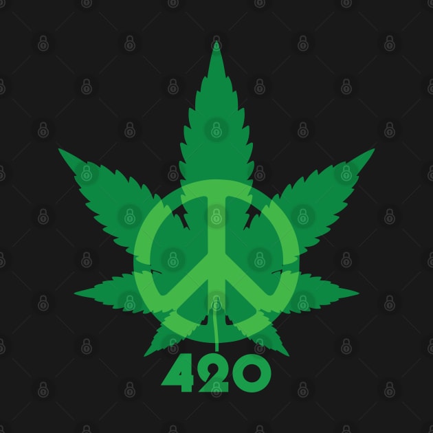 420 Peace Leaf by defytees