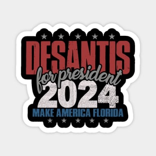 Desantis 2024 for President Vintage Distressed Desantis 2024 Magnet