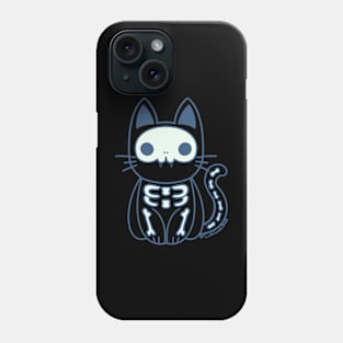 Skeleton kitten Phone Case