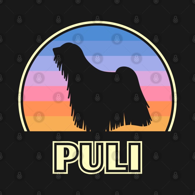 Puli Vintage Sunset Dog by millersye