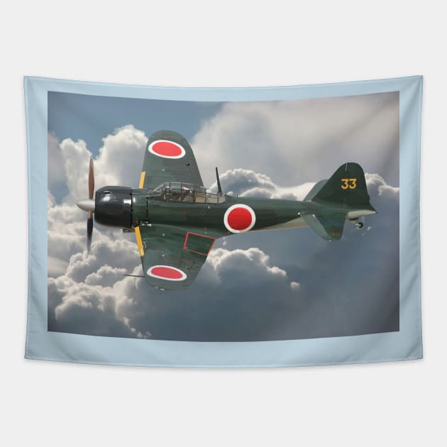 A6M Zero Tapestry by sibosssr