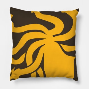 medusa dragon hair Pillow