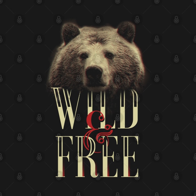 Wild & Free - Grizzly Bear by MarinasingerDesigns