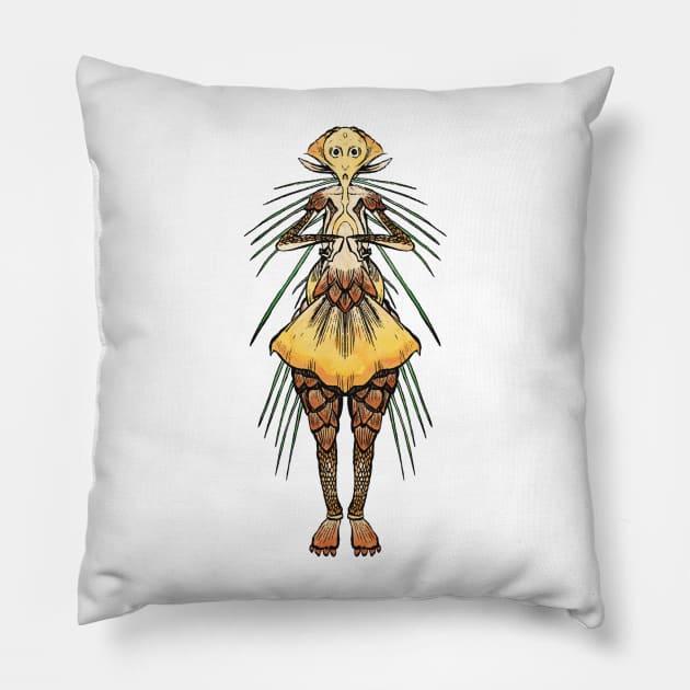 Conifer Winter Fairy Pillow by Josslyn-Hagen