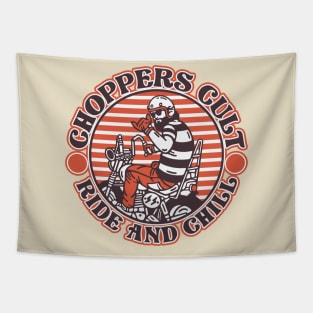 Choppers Cult Ride and Chill Tapestry