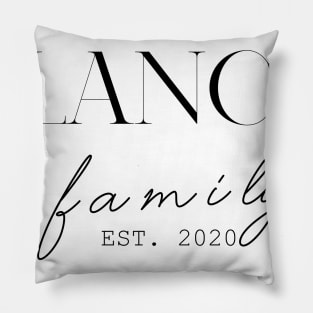 Blanco Family EST. 2020, Surname, Blanco Pillow