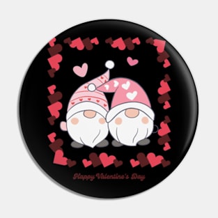 Happy Valentine’s Day Gnome Couple Pin