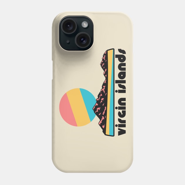 Retro Virgin Islands ))(( Tourist Souvenir National Park Design Phone Case by darklordpug